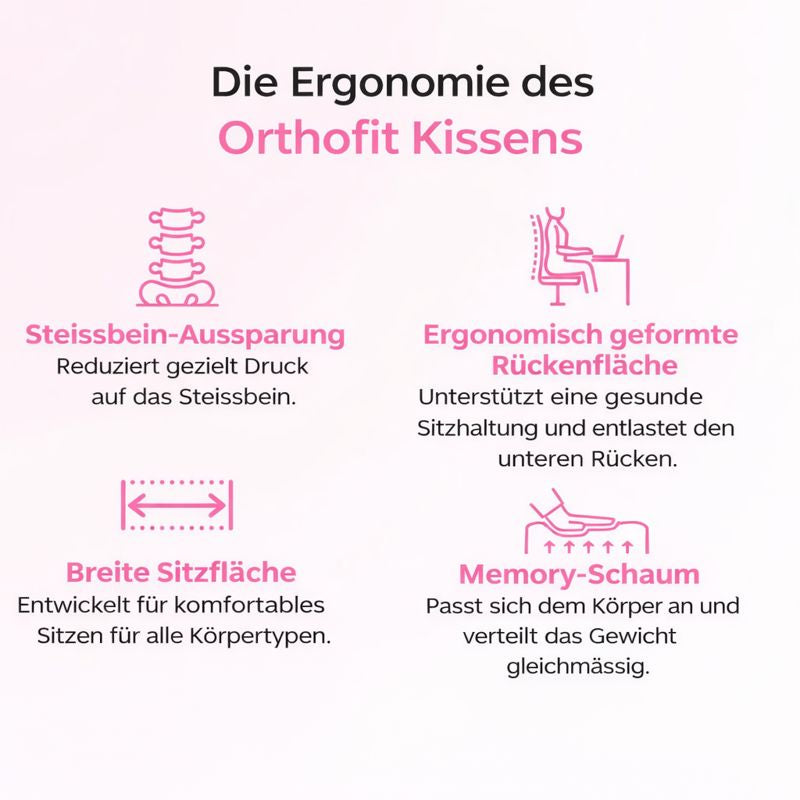 Velado Orthopädisches Sitzkissen